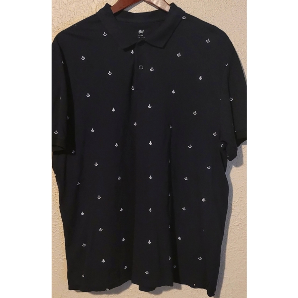 Anchor print Polo shirt